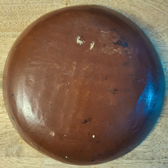 wooden floral bowl - Picture 2 of 3